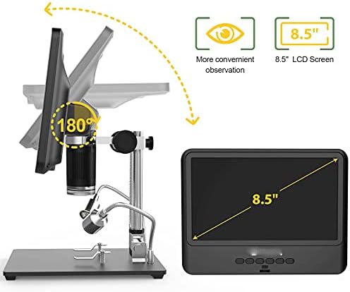 SDGH Електронен Микроскоп 5X-1200X Дигитален Микроскоп, Камера за Запояване Лупа Регулируема 1080 P Обем