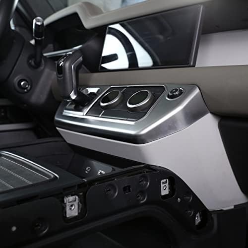 Рамка на Бутона на Централното управление, климатик CHEYA ABS за Land Rover Defender 110 2020 2021 2022 2023 автоаксесоари (Сребрист