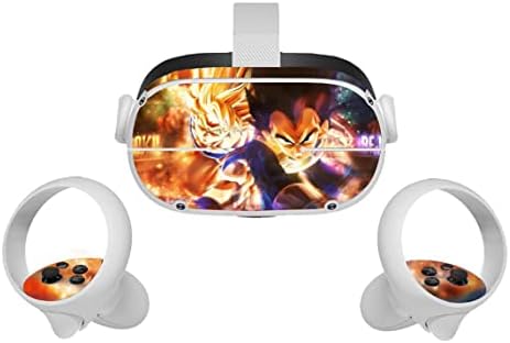Супер Сайянский Бог Аниме Oculus Quest 2 на Кожата VR 2 Кожи Слушалки и Контролери Стикер, Защитен Стикер Аксесоари