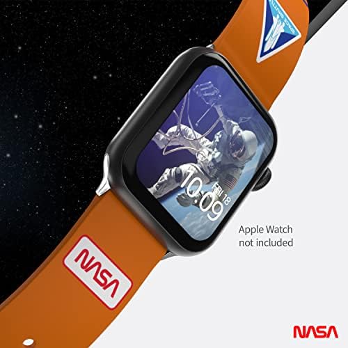 Каишка за умни часа на НАСА – официално лицензиран, съвместим с всички размери и серии Apple Watch (часове в комплекта не са включени)