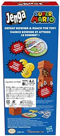 Hasbro Jenga: играта на Супер Марио Издание, играта на кула от блокове за феновете на Супер Марио в възраст от 8 и повече години (специално