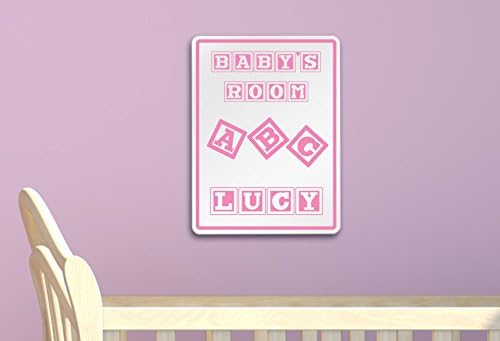 Луси - Идеи за стаята на Детето ми - Адаптивни Декоративна Алуминиева Табела с Размери 12 на 9 инча За детска стая За момичета