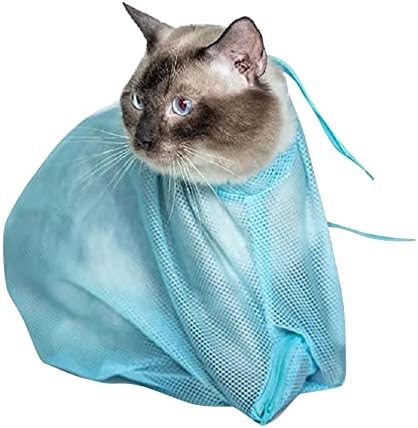 Чанта за къпане на котки, Чанта за грижа за котки, Окото чанта за душата, защита от ухапвания, Драскотини, Чанта за душ за измиване