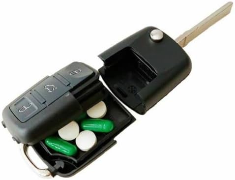 Кола ключодържател с 2 пакети ключове, с тайно скривалище, на ръка, на кабинета, сейф за съхранение на