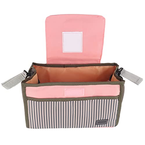 Чанта за Памперси, Многофункционална Чанта За Съхранение на Мумии, 2 Цвята, Пътни Детски Чанти за Събиране на детски неща (Розов)