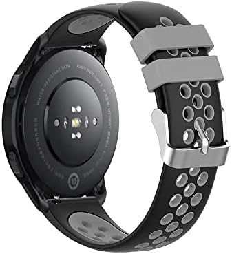 iPartsonline Силикон Взаимозаменяеми каишка, Съвместима за Xiaomi Watch S1 Active/S1/Mi Watch/Vivoactive 4/GTR 3 Pro/gtr 4 Sport