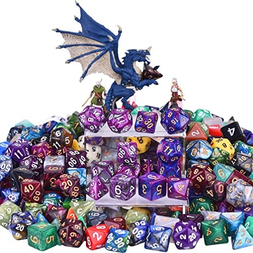 Комплекти Кубчета DND 30 x 7 (210 бр.) Многостранни RPG-игра на зарове за Настолни Ролеви Приключенски игри Dungeons and Dragons MTG,