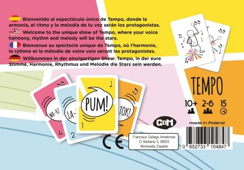 Tempo - игра на Карти от GDM Games – 2-6 играчи - игри с Карти, игри за цялото семейство – от 10-15 минути на геймплея – Игри