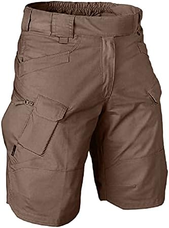 WENKOMG1 Мъжки Тактически Панталони, Тъкани Военни Панталони в Стил Сафари, Непромокаеми Панталони-Карго с Еластична гумена лента