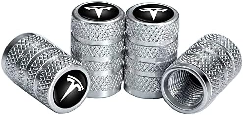 Метални Капачки за вентили за Автомобилни гуми Делото Състав на клапана е Съвместим с Tesla Model Y X S 3 Series Аксесоари За