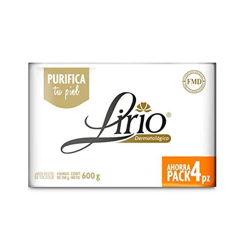 Сапун Lirio Derma Bar, Сапун за тяло Dermatologico, 5,3 Унции, Опаковка от 4 броя