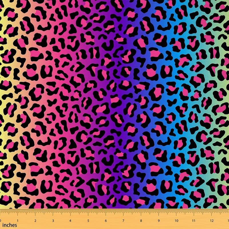 Обивочная Плат Feelyou с Леопардовым принтом by The Yard, Подложка под формата на Рейнбоу Леопард за столове, Декоративни Водоустойчив