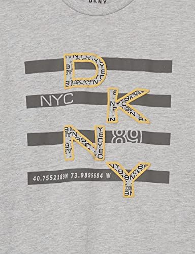 Тениска с изображение, DKNY Boys с къс ръкав, LT Grey Хедър, 7
