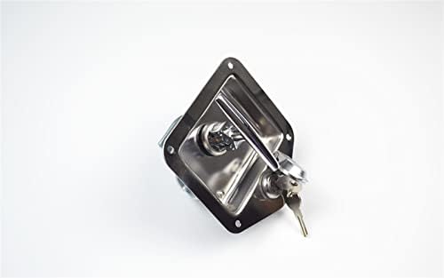 RFXCOM Плоскостные Въртящи Ключалки за Заключване на Лентата на Автомобила, Неръждаема Стомана, за Разпределителната кутия Тенекиен