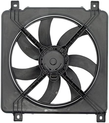 Вентилатор за охлаждане на двигателя Dorman 620-605 в събирането, Съвместими с някои модели Buick / Oldsmobile, черен