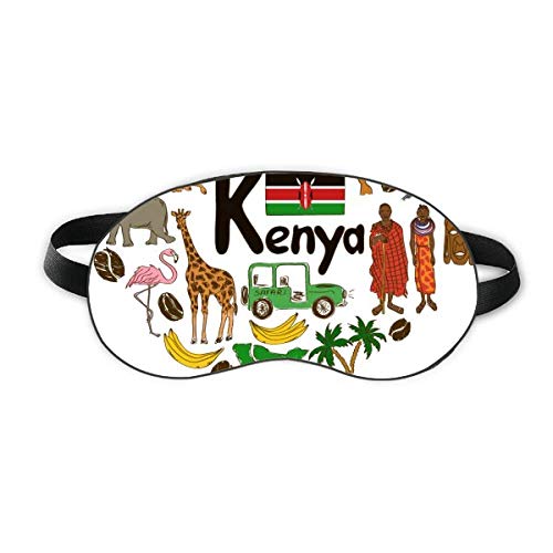 Пейзаж с участието на Влюбен Сърцето на Кения, Национален Флаг, Щит За Сън, Мека Нощна Превръзка На Очите, Сивата чанта за Носене