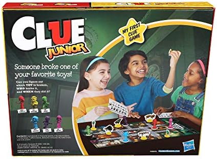 Настолна игра Hasbro Gaming Clue Junior са за деца на възраст от 5 години и над Case of the Broken Toy, Класическа Мистериозна игра е за