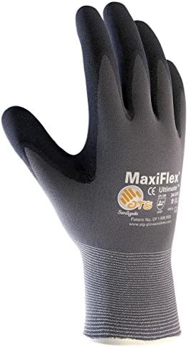 ATG 34-874T/M Maxiflex Ultimate, Корпус от сив найлон тегло 15 г, ръкохватка е от черен нитрил, Маркировка M Grey