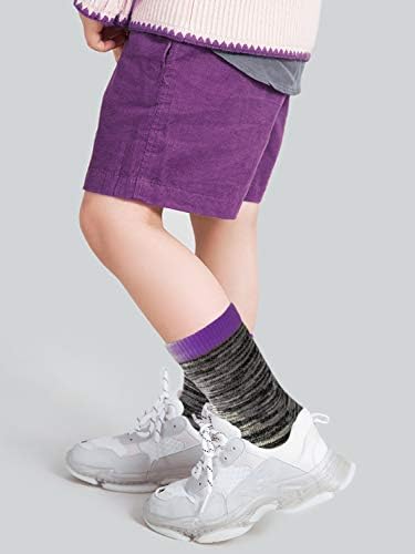 JAMEGIO / Модни Памучни Чорапи за малки момчета и момичета, Меки Чорапи за екипажа, от 2 до 14 години, за момчета и момичета до 12 двойки