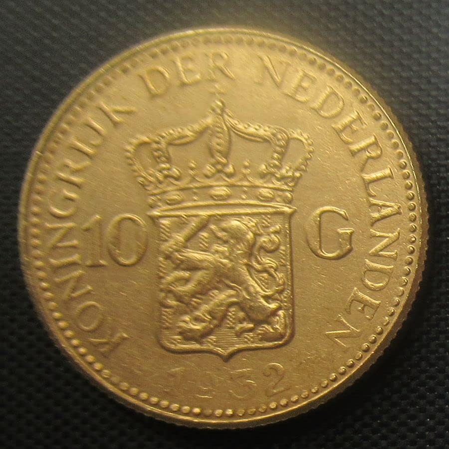 Холандски 10 гулдена 1925-1933 5 Чуждестранни Копия Златни Възпоменателни монети