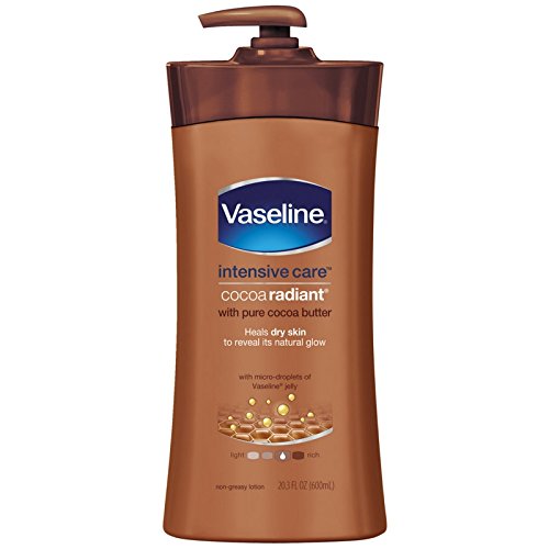 Лосион за интензивна грижа с вазелин Какао Radiant 20,3 Унция (600 мл) (6 опаковки)