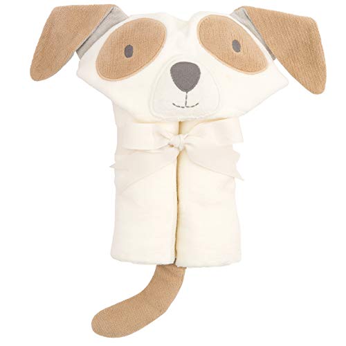 Елегантен Детски Хит на Продажбите, Подарък За Къпане - Памучно Кърпа С качулка, Бял Мек Кученце