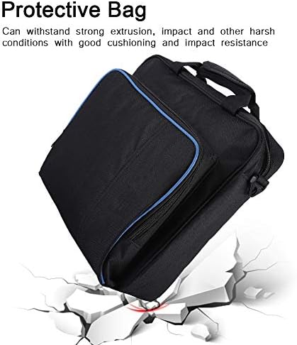Ruiqas Защитна Чанта През Рамо PS4 Прахоустойчив Калъф За Носене От Найлонов Плат Пътна Чанта за PS4 Slim