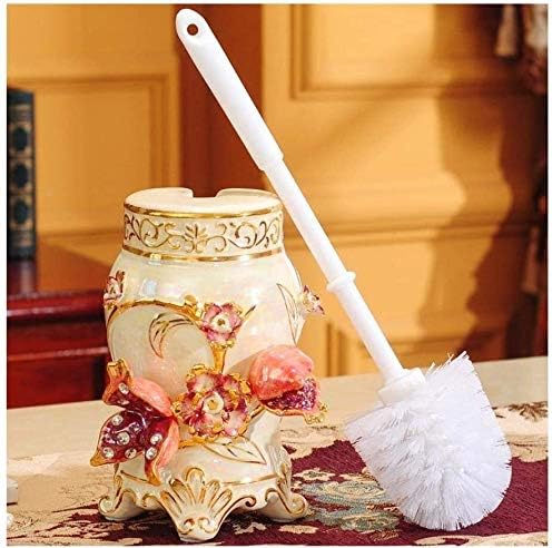 1-ри Keramik Wc-bürstenhalter Luxus mit diamanten Stehend Clearing Werkzeuge Griff четка за тоалетна Pinsel Halter Bad