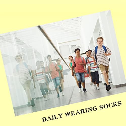 Чорапи за момчета JAMEGIO, 18 двойки, детски чорапи с ниско деколте на полушубке, Спортни Чорапи до глезена за по-Малките и по-Големите