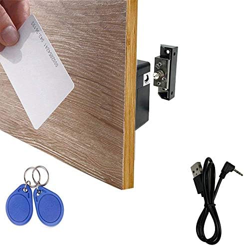 Електронно Заключване на шкаф WOOCH, Скрит RFID Заключване САМ с USB-кабел за Дървена Кутия в Килера, Шкафчето