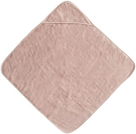 бебешка хавлиена кърпа с качулка mushie | От Органичен Памук (Blush)