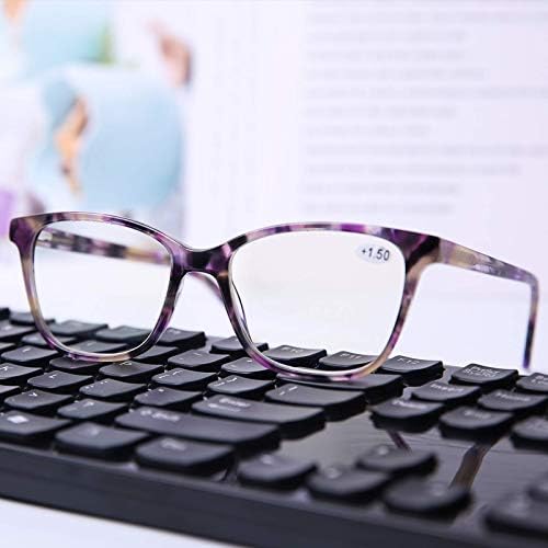 AQWANO Стилни Дизайнерски Сини Светозащитные Компютърни Очила за четене, Модни Очила от напрежението за очите/UV-лъчи, с връзка за