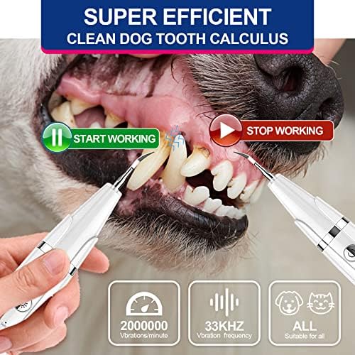 Средство за почистване на зъбите Ninieleph за кучета, Почистване на зъбите на кучета, ултразвуково отстраняване на зъбен камък за кучета,