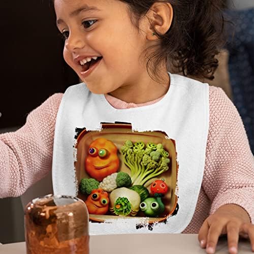 Детски Престилки със зеленчуци - Мультяшные Престилки За Хранене на деца - Забавни Престилки за хранене