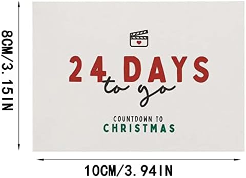 Коледен Адвент-Календар, 24шт Семеен Адвент-Календар за филм за Него или Нея, Идеи кутии за Броене на Коледа, Коледен Календар