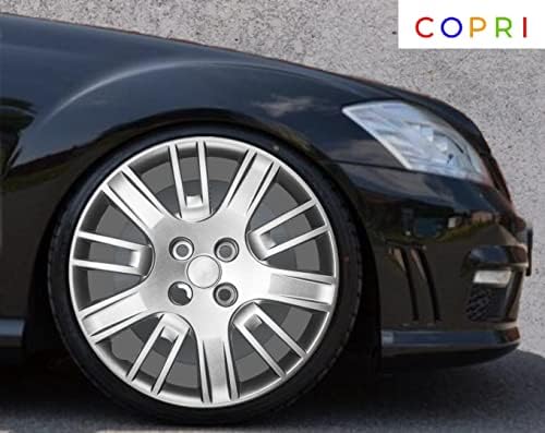 Комплект Copri от 4 Джанти Накладки 15-Инчов Сребрист цвят, Крепящихся болтове, Подходящи за Audi