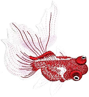 Черната Златна Златна Рибка, Японската нашивка, Мультяшная Риба-Ангел, каракуда, Шаран Кои, Нашивка с логото на Животното, Бродирани