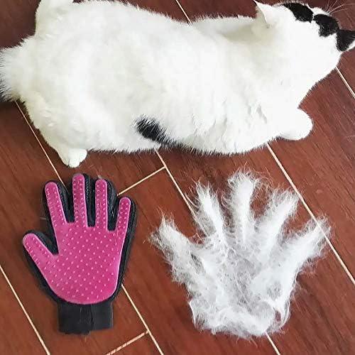 QC [най-Новата версия на] Универсална Ръкавица за грижа за домашни животни - Мека Ръкавица-четка за премахване на козината