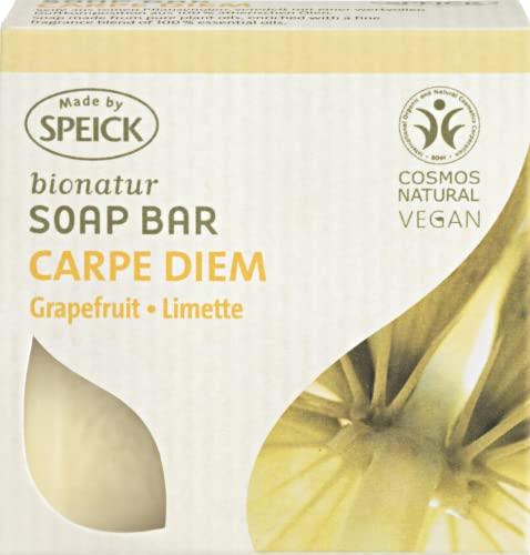 Направи Speick 10x100 г Барове сапун Bionatur Carpe Diem - Произведени от чисти Етерични масла от Грейпфрут, лимон, портокал