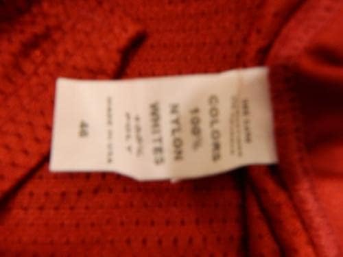 2005 San Francisco 49ers Blank Game Освободен Червена Риза 46 DP34697 - Използваните тениски за игри NFL без подпис