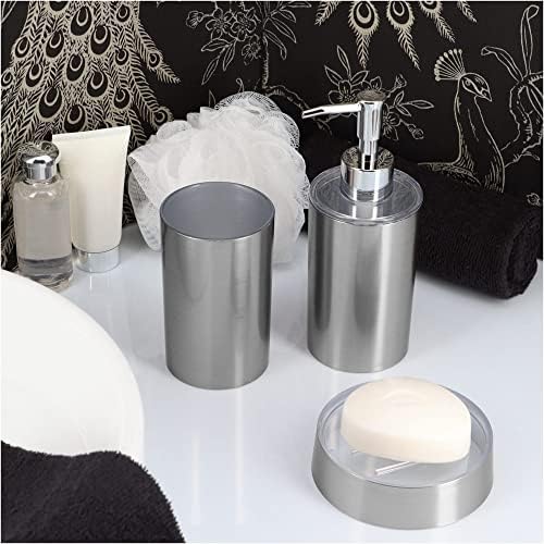 Brushed Aluminium поставка за Чаши за Чаши за вана или Държач за четка за зъби NOUMEA