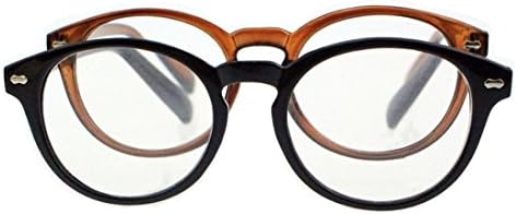 мъжки Реколта Стилна Кутия Панти от 2 части, Класически, Овални Прости Очила за четене