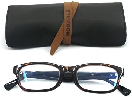 Очила за четене с led осветление EYE ZOOM, Капацитивен Стилус и Химикалка дръжка 2 в 1, Черно с черепаховой расцветкой