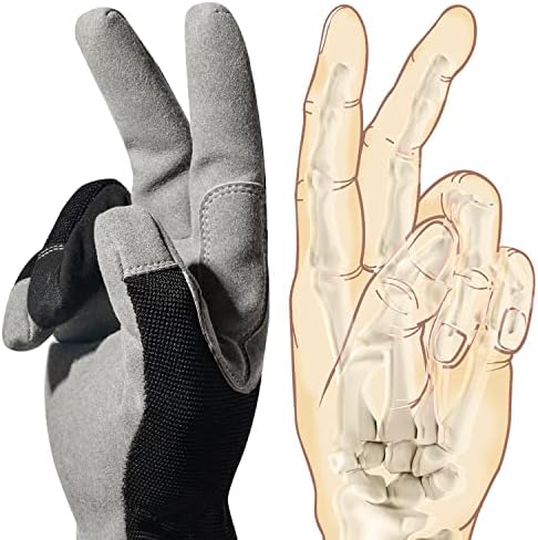 Ръкавици ергономични eLusefor За бързо включване / изключване - Безопасни Работни ръкавици за мъже и жени - За механици,