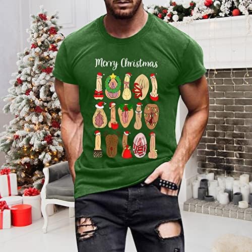 Мъжки Коледни тениски ZDDO с къс ръкав, дизайнерски костюми с грозни коледа принтом, Забавни спортни тениски с графичен
