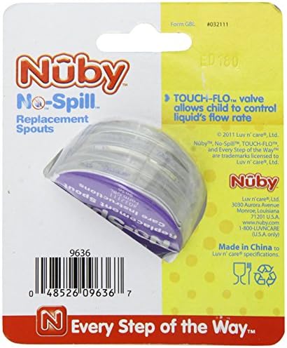 Nuby 6 Опаковки Сменяеми силиконови носове стомахът му се за чаша Nuby No Spill Easy Grip Cup