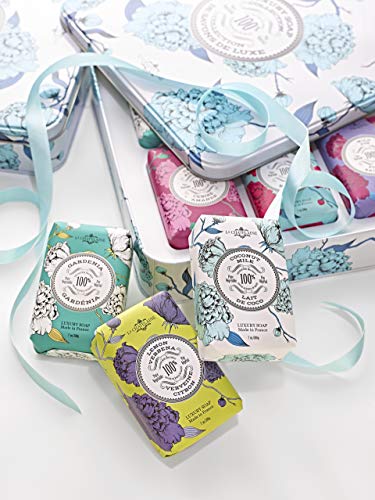 Колекция луксозен сапун La Chatelaine | Любими неща Oprahs | Подарък банка за Деня на майката | Барове сапун с масло от