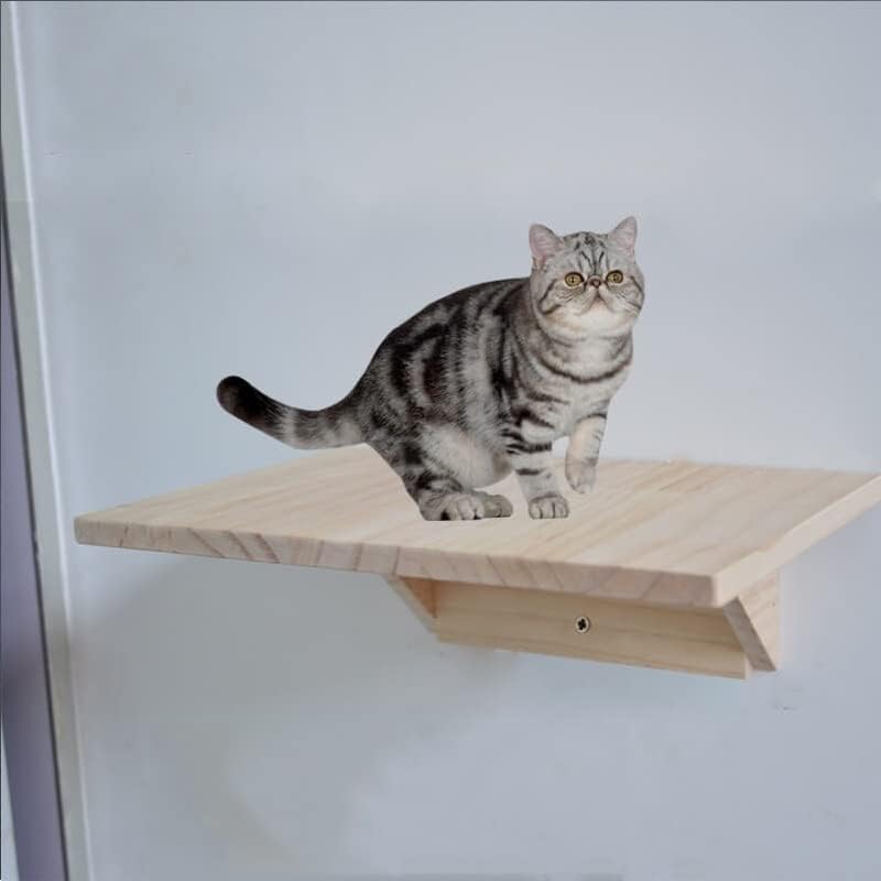 Котка на Дърво Котка Катерене Рама Подвесная дъска Дървена Платформа за скокове оборудвани с Котка чат направи си САМ Мебели