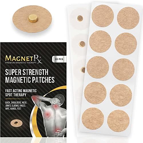 Магнитни пластири за точков масаж MagnetRX® - Заредете Лечебни магнити за тяло - Магнитен помощ за точков масаж с капацитет