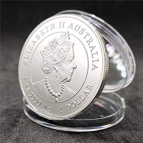 75шт 2022 Година на Тигъра Възпоменателна Монета Австралийска Златна Монета Сребърна Монета Незабравим Медальон Монети Сбирка (Цветни)